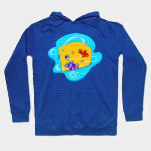 Swiss Cheese Goldfish Brain Hoodie